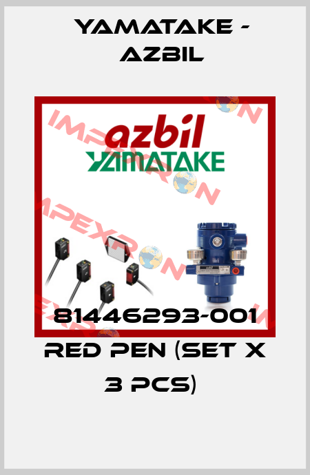81446293-001 RED PEN (set x 3 PCS)  Yamatake - Azbil