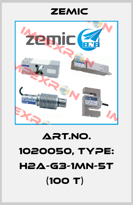Art.No. 1020050, Type: H2A-G3-1MN-5T (100 t)  ZEMIC