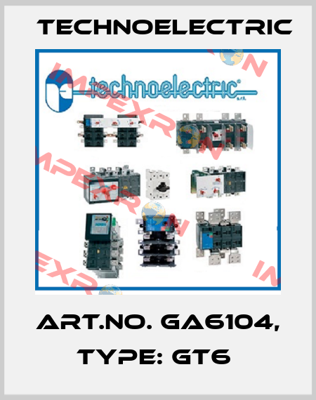 Art.No. GA6104, Type: GT6  Technoelectric