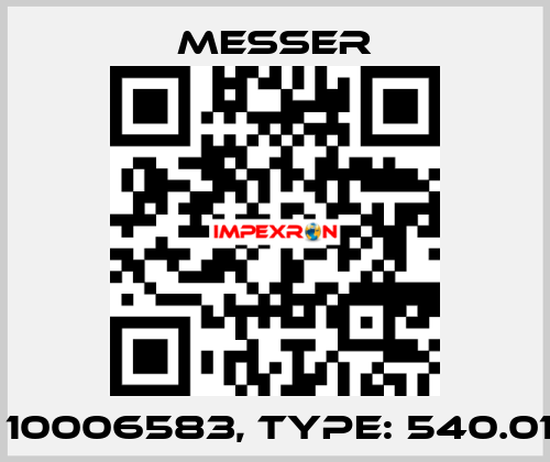 P/N: 10006583, Type: 540.01342 Messer