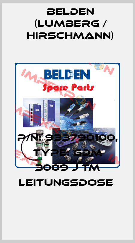 P/N: 933790100, Type: GDM 3009 J TM LEITUNGSDOSE  Belden (Lumberg / Hirschmann)