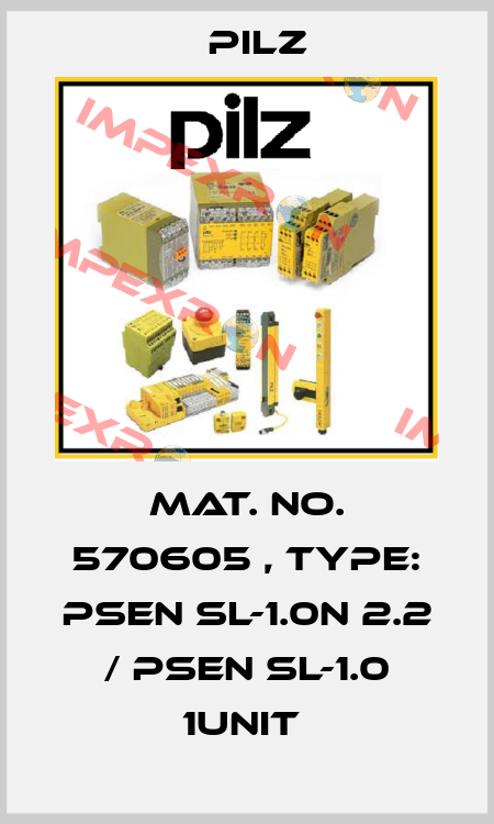 Mat. No. 570605 , Type: PSEN sl-1.0n 2.2 / PSEN sl-1.0 1unit  Pilz