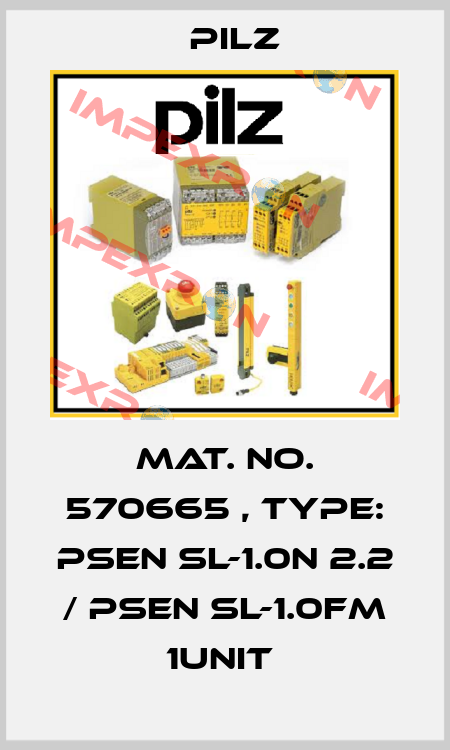 Mat. No. 570665 , Type: PSEN sl-1.0n 2.2 / PSEN sl-1.0fm 1unit  Pilz