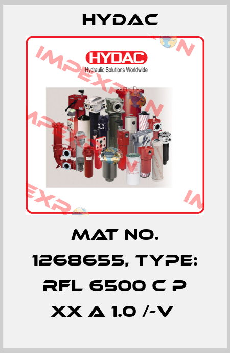 Mat No. 1268655, Type: RFL 6500 C P XX A 1.0 /-V  Hydac