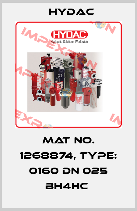 Mat No. 1268874, Type: 0160 DN 025 BH4HC  Hydac