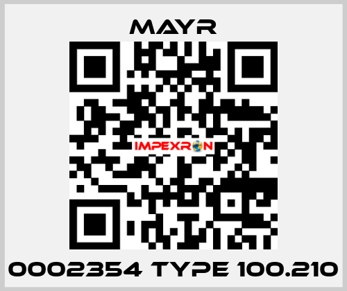 0002354 TYPE 100.210 Mayr