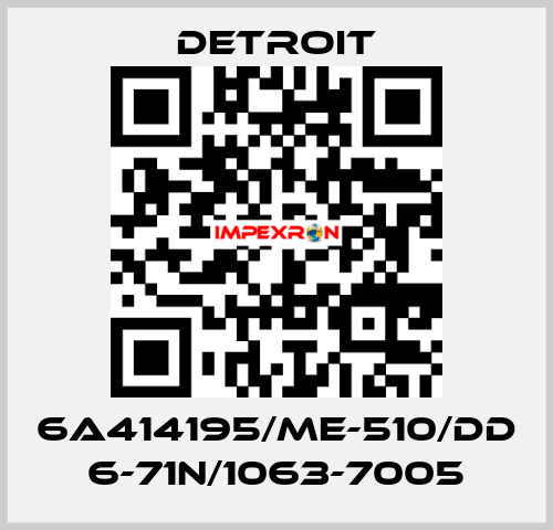 6A414195/ME-510/DD 6-71N/1063-7005 Detroit