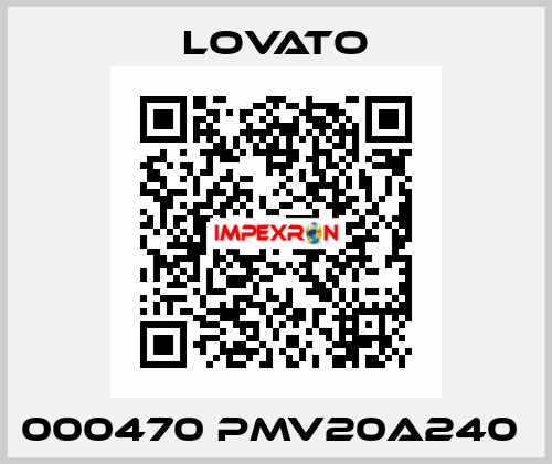 000470 PMV20A240  Lovato