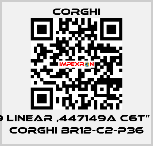 9709 LINEAR ,447149A C6T”  FOR CORGHI BR12-C2-P36  Corghi