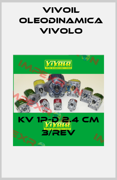 KV 1P-D 2.4 cm 3/rev Vivoil Oleodinamica Vivolo