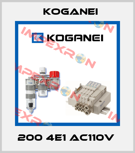 200 4E1 AC110V  Koganei