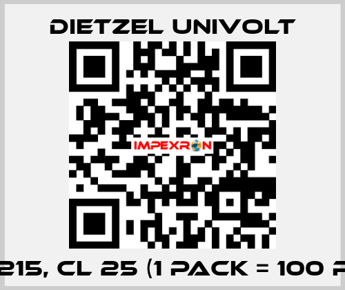 082215, CL 25 (1 Pack = 100 pcs)  Dietzel Univolt