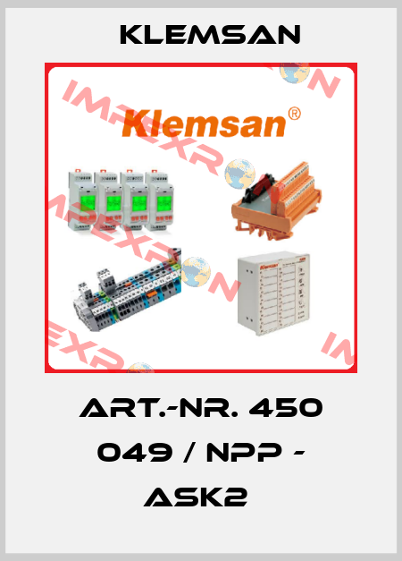 Art.-Nr. 450 049 / NPP - ASK2  Klemsan