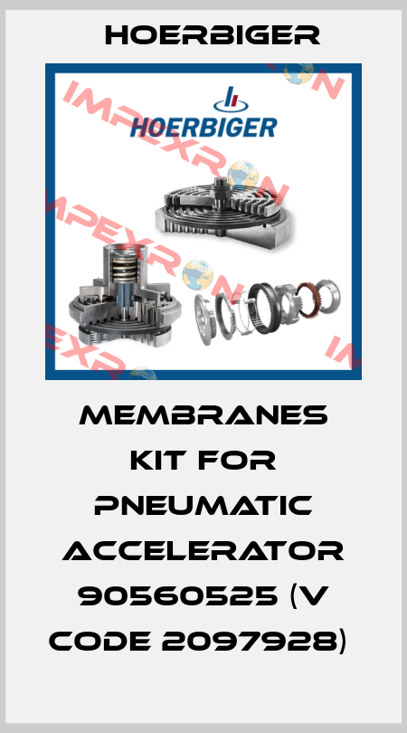 membranes kit for Pneumatic accelerator 90560525 (V CODE 2097928)  Hoerbiger