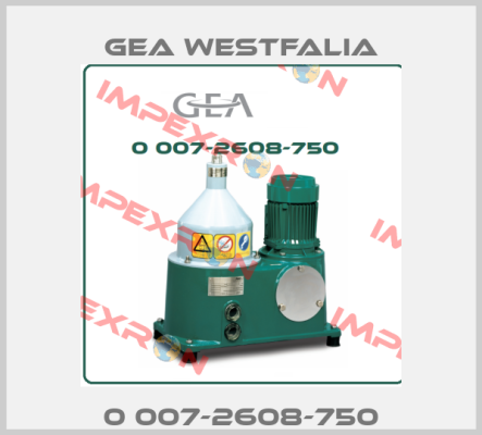 0 007-2608-750 Gea Westfalia