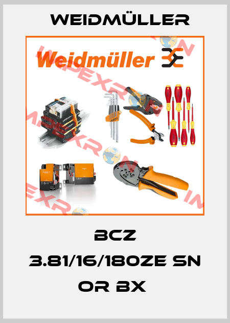 BCZ 3.81/16/180ZE SN OR BX  Weidmüller