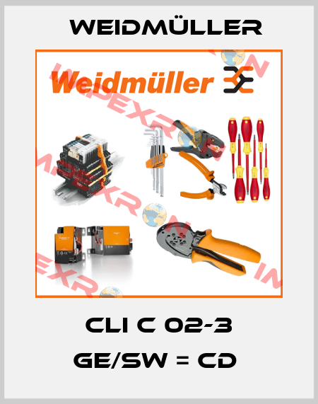 CLI C 02-3 GE/SW = CD  Weidmüller