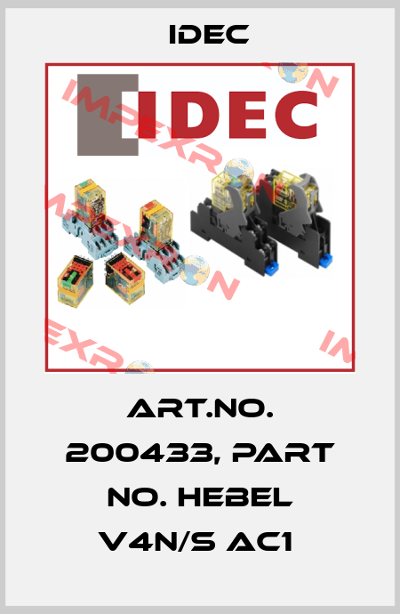 Art.No. 200433, Part No. Hebel V4N/S AC1  Idec