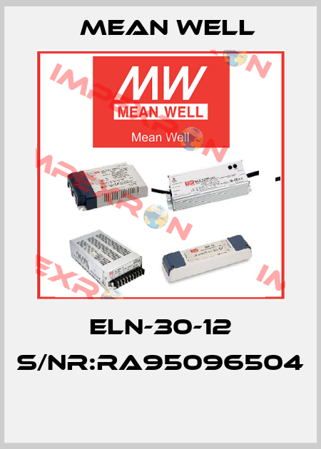 ELN-30-12 S/NR:RA95096504  Mean Well