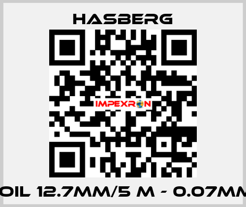 foil 12.7mm/5 m - 0.07mm  Hasberg