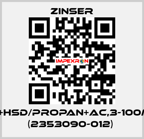 BD+HSD/Propan+AC,3-100mm (2353090-012)  Zinser