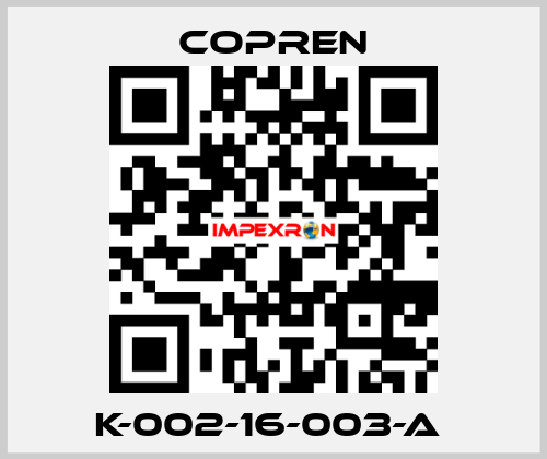 K-002-16-003-A  Copren