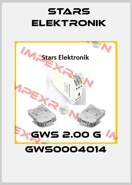 GWS 2.00 G GWS0004014 Stars Elektronik