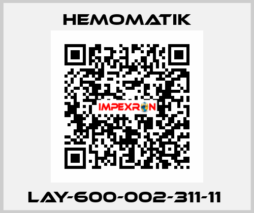 LAY-600-002-311-11  Hemomatik