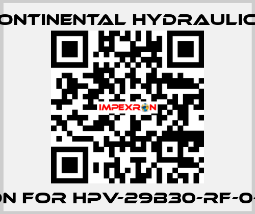 piston for HPV-29B30-RF-0-2R-B  Continental Hydraulics