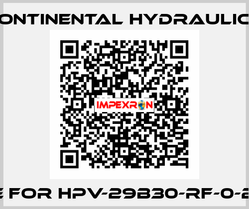 wire for HPV-29B30-RF-0-2R-B  Continental Hydraulics