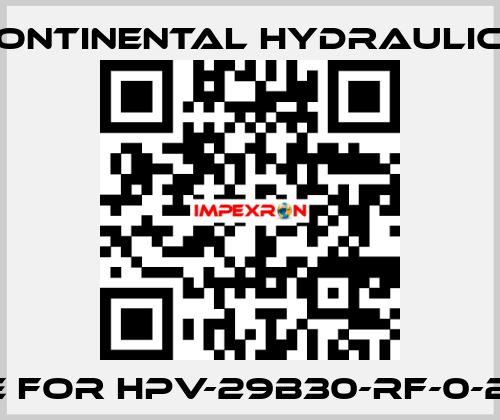 wire for HPV-29B30-RF-0-2R-B  Continental Hydraulics