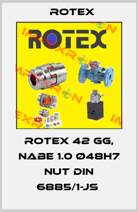 ROTEX 42 GG, Nabe 1.0 Ø48H7 Nut DIN 6885/1-JS  Rotex