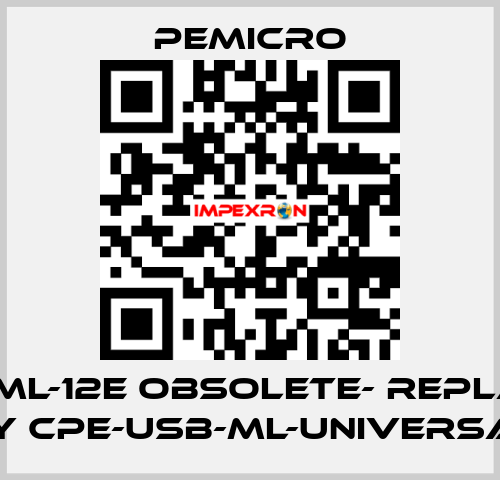 USB-ML-12E OBSOLETE- REPLACED BY CPE-USB-ML-UNIVERSAL PEmicro