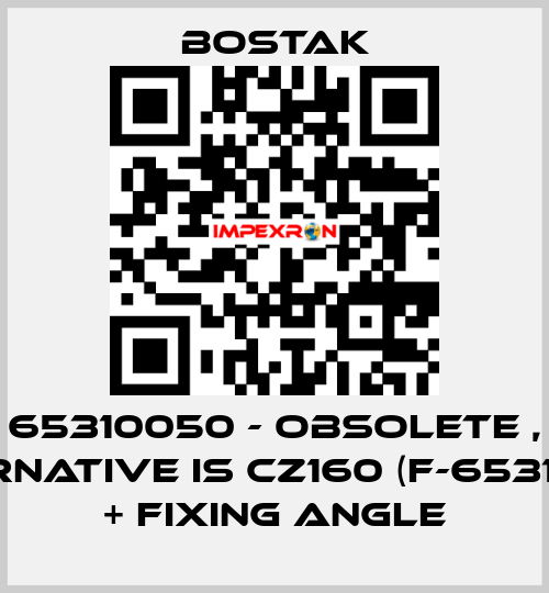 65310050 - obsolete , alternative is CZ160 (F-65310021)) + fixing angle Bostak