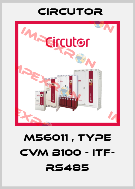 M56011 , type CVM B100 - ITF- RS485 Circutor