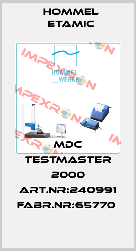 MDC TESTMASTER 2000 ART.NR:240991 FABR.NR:65770  Hommel Etamic