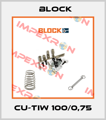 CU-TIW 100/0,75 Block