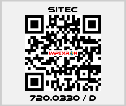 720.0330 / d SITEC