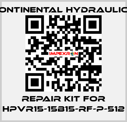 Repair kit for HPVR15-15B15-RF-P-512 Continental Hydraulics