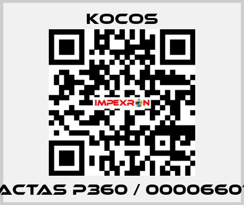 ACTAS P360 / 00006601 KoCoS