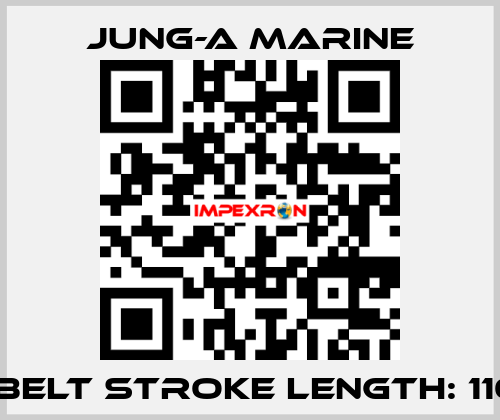 V-belt stroke length: 1100 JUNG-A MARINE