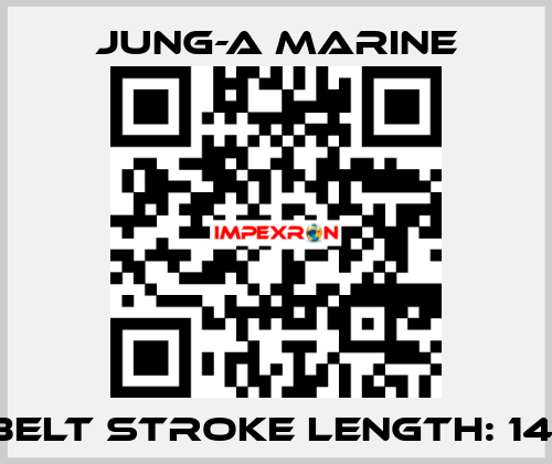 V-belt stroke length: 1400 JUNG-A MARINE