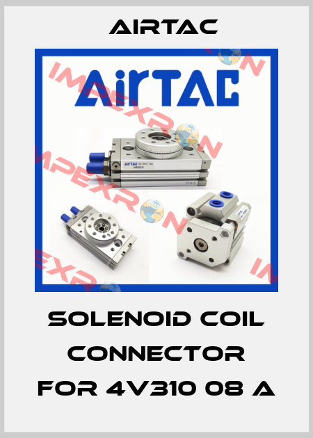 Solenoid coil connector for 4V310 08 A Airtac