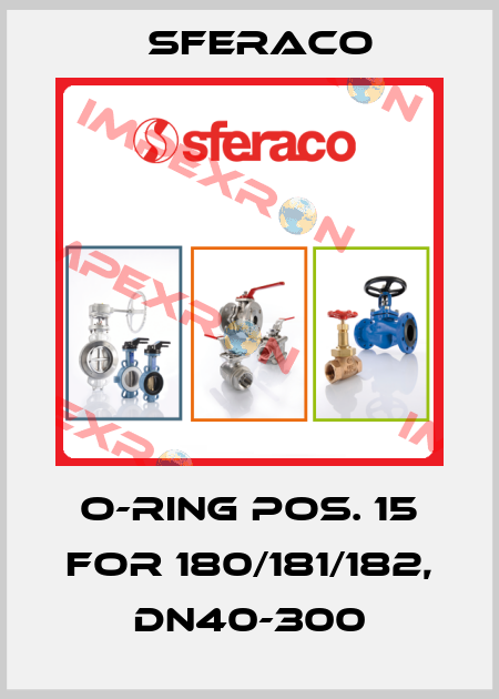O-ring pos. 15 for 180/181/182, DN40-300 Sferaco