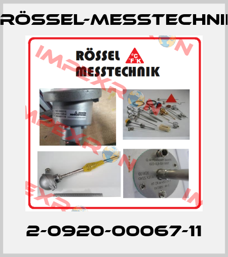 2-0920-00067-11 Rössel-Messtechnik