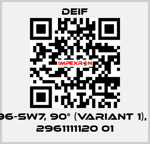 EQ96-sw7, 90° (Variant 1), PN: 2961111120 01 Deif