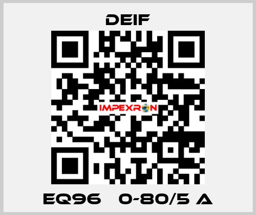 EQ96   0-80/5 A Deif
