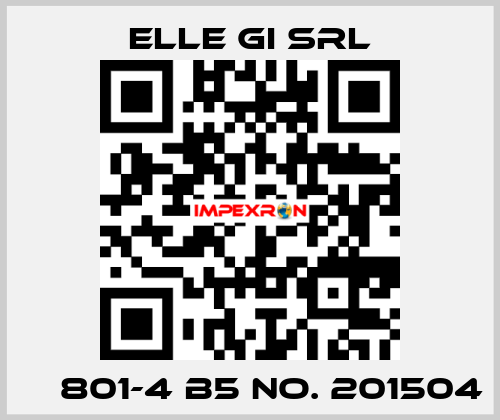 МС801-4 B5 No. 201504 ELLE GI SRL