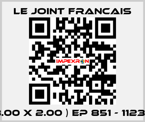 ( 13.00 X 2.00 ) EP 851 - 112308 LE JOINT FRANCAIS