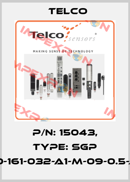 p/n: 15043, Type: SGP 30-161-032-A1-M-09-0.5-J5 Telco